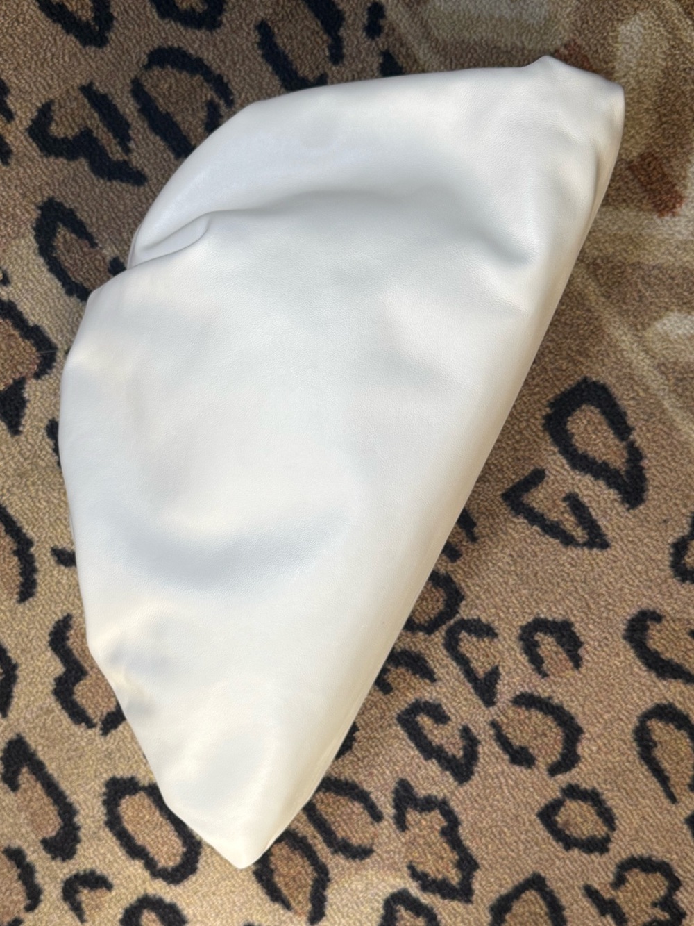 Bottega Veneta Cream Slouchy Leather Clutch LARGE
